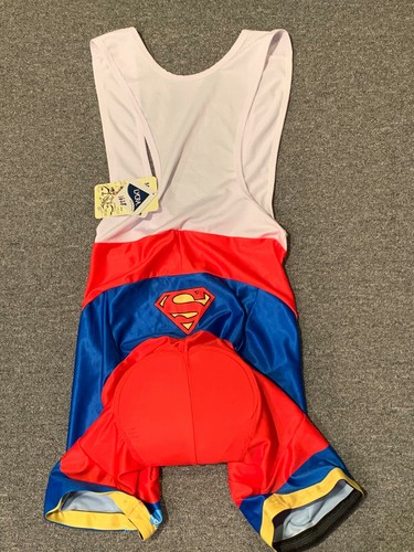 Le Tour De France Superman Cycling Bib NEW NWT Sz M Lycra Eclipse