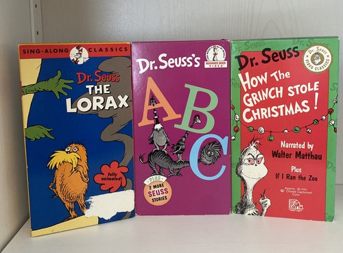 10 Dr Seuss VHS Tapes (1989-2003) Rare. Vintage Free Same day Ship! - Picture 2 of 9