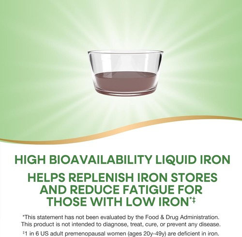 Liquid Mineral Supplement, Iron, Natural Berry, 16 Ounce - Picture 3 of 6