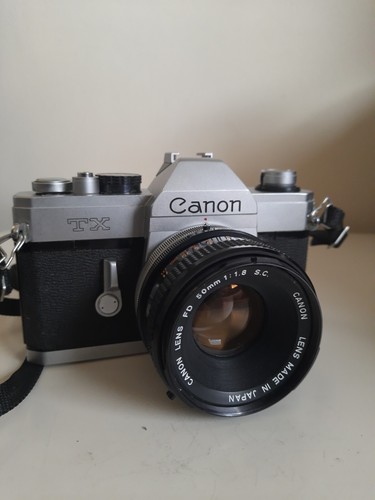 CANON TX 35mm FILMKAMERA MIT CANON FD 50mm 1:1,8 SC OBJEKTIV VINTAGE JAPAN - Bild 2 von 16