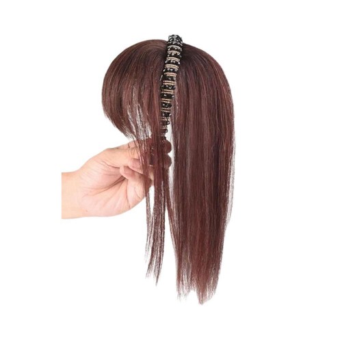 Peluca Air-Bangs diademas bandas de flecos limpias con trenzas diadema YSSU] ¡LO ÚLTIMO! - Imagen 11 de 21