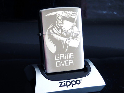 Zippo Lighter   Game Over Reaper Death   60004154   Neu New   A616
