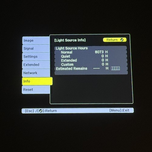 Epson Pro L1300U WUXGA (1920x1200) 3LCD Projector w/ 4K Enhancement | **READ** - Afbeelding 15 van 24