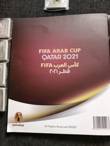 SPHINX FIFA ARAB CUP QATAR 2021 FULL SET+EMPTY ALBUM MINT NEW RELEASE RARE - Picture 2 of 5