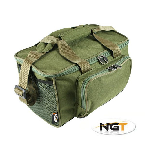 Bolsa de aparejos de pesca de carpa NGT 537 + bolsa Glug con 6 ollas + boilies de carpa - Imagen 2 de 5