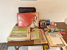 Lot of Scrapbook Supplies. Page Refills, Stickers, Tape Guns, Folder