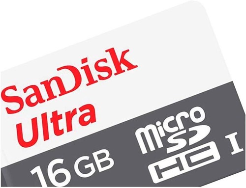 SanDisk 16 GB Ultra Android Class 10 MicroSDHC Memory Card , White 16  - Picture 2 of 4
