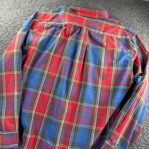 Chaps Ralph Lauren Shirt Mens Large Plaid Vintage Button Down Easter Dad Preppy - Imagen 8 de 11