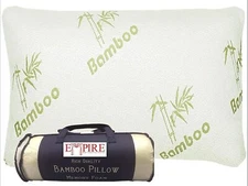 Hypoallergenic Bamboo Pillow - Shredded Memory Foam Fill - Queen & King