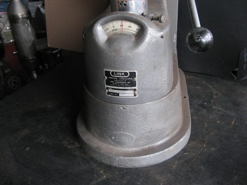 1950s LINK ENGINEERING 250lb VALVE SPRING TESTER CHECKER 'WU' model vintage - Bild 3 von 16