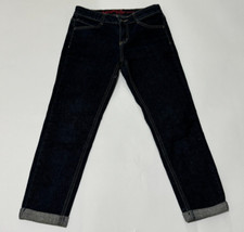 Arizona Jeans Co Girls Cropped Jeans Size 14 Regular Dark Wash Blue 5 Pocket