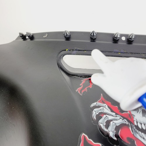 Genuine 14-23 Harley Touring Street Glide OEM Front Outer Bat Wing Fairing Black - Picture 11 of 13