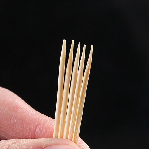 1 Bag Bamboo Toothpick Disposable Natural Toothpick Fruit Single Tooth Sticks . - Picture 10 of 12