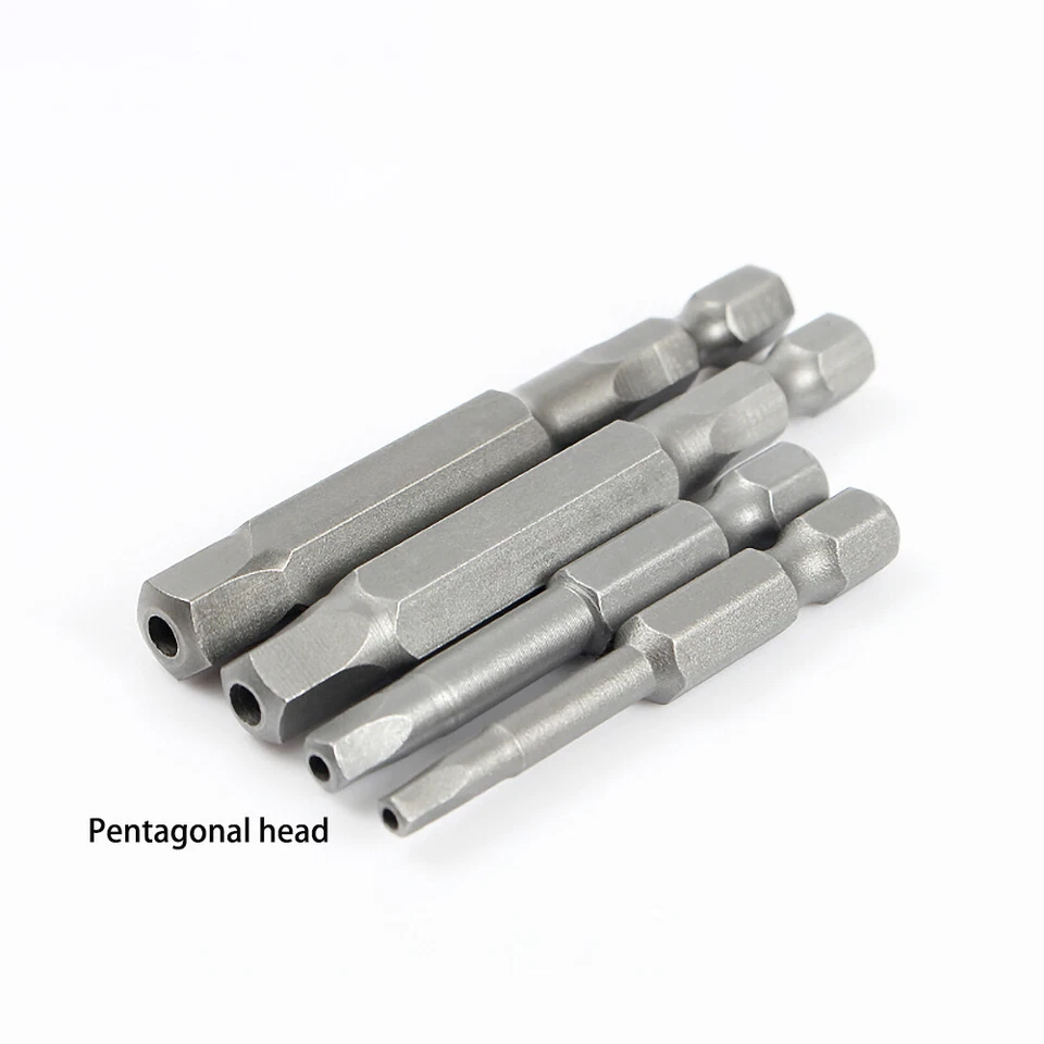 Pentagon Head Triangle Head Five Star Screwdriver Bits or Set 1/4" Hex Magnetic - Image 3 of 4