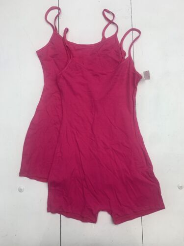 Womens Pink Body Suit Size Large 2 Pair