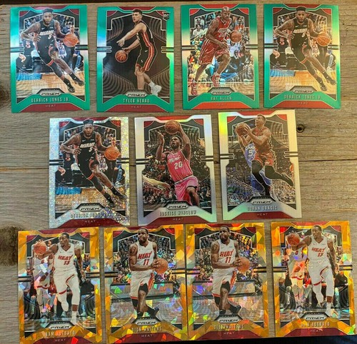 11 Card Lot 2019-2020 Panini Prizm Miami Heat Herro RC Jones Jr. Adebayo Allen+ - Picture 1 of 8