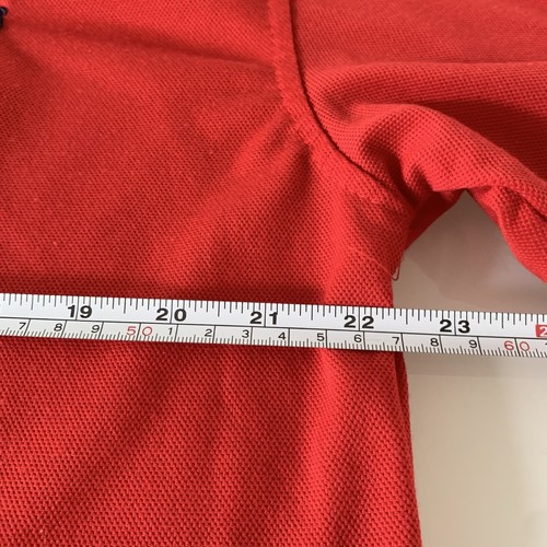 Polo Ralph Lauren Big Pony Number 3 Red Short Sleeve Polo Shirt Sleeve Mens L/XL - Picture 6 of 9