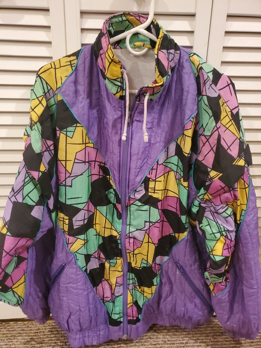 Vintage 90s Zipper Jacket Purple/Vapor Inspired, Size L | eBay Vintage 90s Zipper Jacket Purple/Vapor Inspired, Size L | eBay