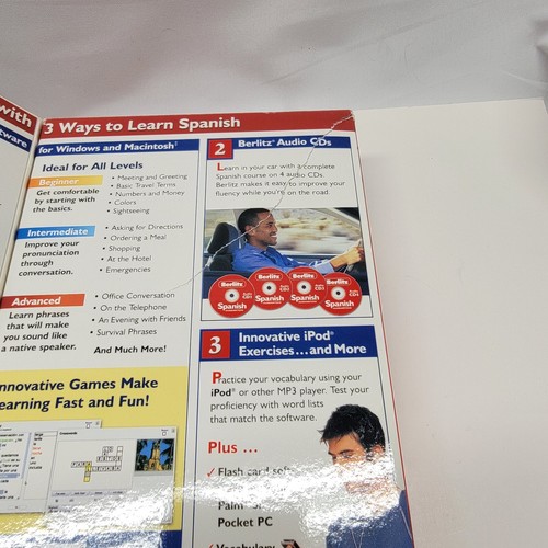Novatel Berlitz Spanish Premier for PC MAC 8 CDs 198 Page Book - Picture 4 of 5