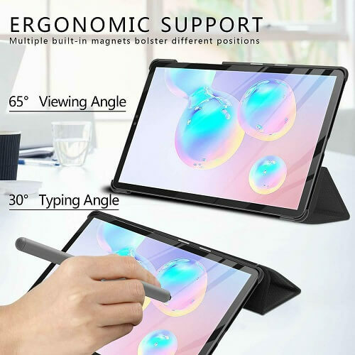 Funda inteligente de cuero tipo folio para Samsung Galaxy Tab S9 FE S7 S8 S9 Plus Ultra - Imagen 3 de 17