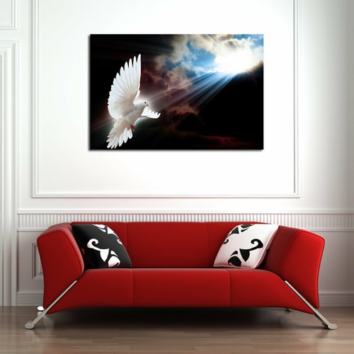 Multi Panel Print White Dove Holy Spirit Canvas Wall Art Piece Christian Jesus - Picture 4 of 11