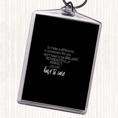 Keyring I Make A Difference NCAN Big Heart Zebra Print Ribbon Keychain