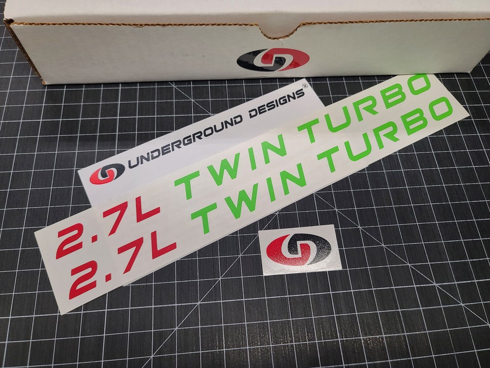 Ecoboost 2.7L Twin Turbo Decals (2pk) Hood Stickers Fits F150 Edge ...