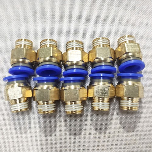 20Pc 3/8" OD Tube X 3/8" NPT Pneumatic Fitting Push To Connect Air Fittings - Picture 4 of 7