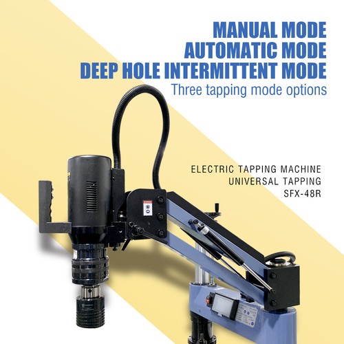 M12-M48 Electric Tapping Arm Machine Tapper Universal 360 Degree Flexible Arm - Picture 2 of 10
