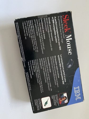 New Rare Vintage IBM 2 Button PS2 Sleek Mouse - 28L3673 Black - Picture 5 of 7