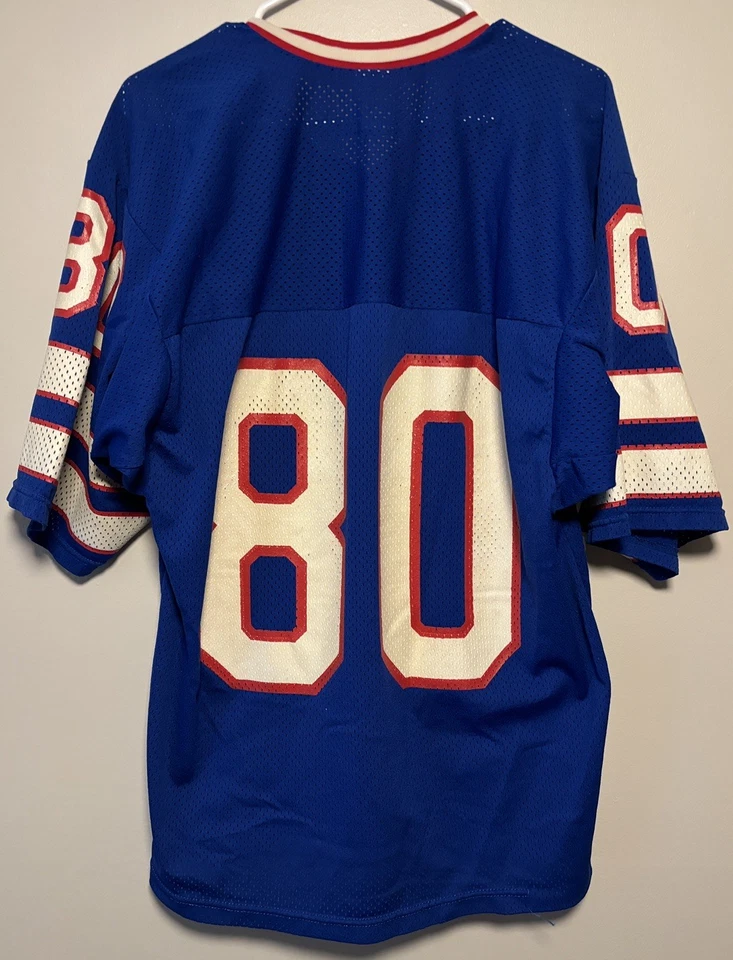 Camiseta grande vintage de los New York Buffalo Bills Eric Moulds Rawlings NFL de los años 90 Foto 2 de 4
