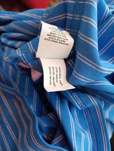 Johnnie-O Polo Shirt Mens S Riptide Hangin Out Original 4-Button Marfa Stripe - Picture 10 of 11