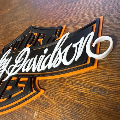 3D gedrucktes Harley Davidson Schild Bar & Shield Wandbild - Bild 4 von 4