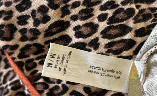 Damen Tommy Bahama Leopardenmuster Schlaf Muu Muu Shirt Nachthemd super weich Gr. M - Bild 6 von 6