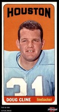 1965 Topps #72 Doug Cline Oilers SHORT-PRINT Clemson 5 - EX