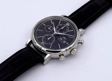 IWC PORTOFINO CHRONOGRAPH EDELSTAHL IWC LEDERBAND REF.: IW391002 PAPIERE/BOX