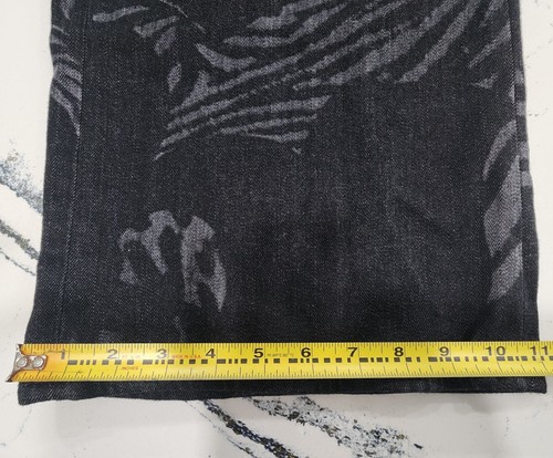 Chicos Black Jeans Safari Print Chicos Size 10R Womens High Rise Wide Leg  - Picture 5 of 10