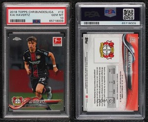2018-19 Topps Chrome Bundesliga Kai Havertz #12 PSA 10 GEM MT Rookie RC