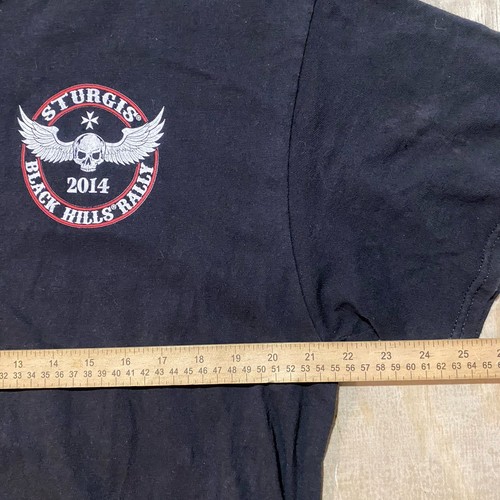 Sturgis T-Shirt Large Skull South Dakota 2014 Front & Back Graphic Size XL - Picture 3 of 6