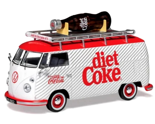 wonderful diecast-modelcar 1/43 VOLKSWAGEN VW T1 Type 2  COCA COLA /  DIET COKE - Image 2 of 2