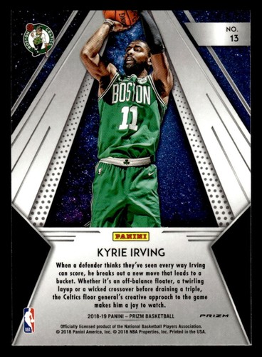 2018-19 Panini Prizm #13 Kyrie Irving All Day Silver Prizm Celtics - Imagen 2 de 2