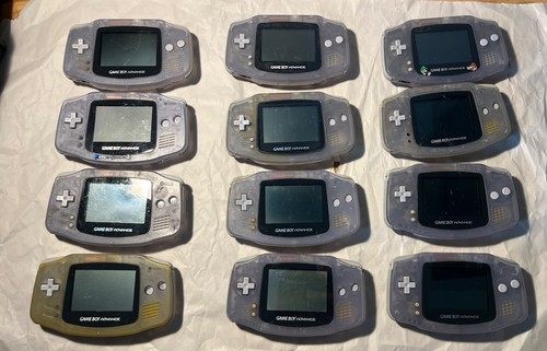 lot 12 pcs used original gba game boy advance shell Glacier (11) - Picture 1 of 8