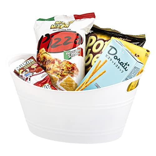 6 Pack Plastic Oval Storage Tub, Ice Bucket for Wine, Beer and Champagne, - Picture 6 of 7