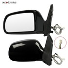 (L+R) Mirrors TO1321127 For 98-03 Toyota Sienna Power Manually Fold Heated Black