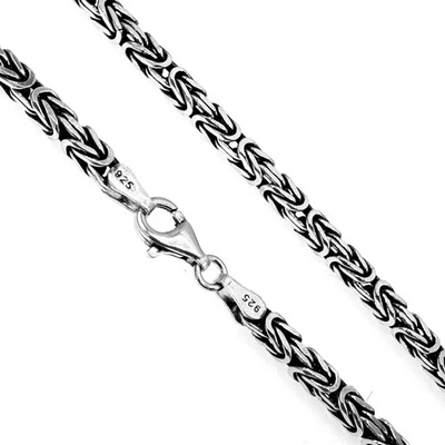 925 Sterling Silber Königskette 4mm  in ver. Längen Massiv Made in Germany  094 - Bild 1 von 4