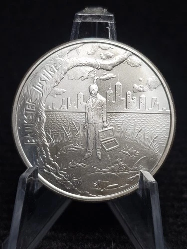 2017 Bankster Justice Freedom From Tyranny 1oz .999 Fine Silver Bulion Round