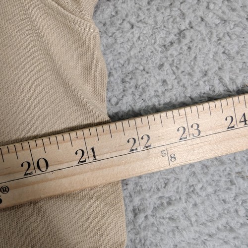 Outerknown Tom Blake Shirt Mens Medium Beige Long Sleeve Organic Cotton Graphic - Picture 11 of 12