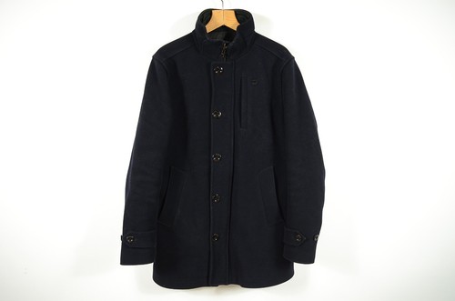 G-STAR RAW _ MEN'S THICK HEAVY WINTER WOOL JACKET COAT GARBER TRENCH _ size L - Picture 3 of 6
