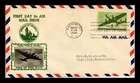 US COVER AIR MAIL 8C FIRST DAY ISSUE SCOTT C26 CROSBY PHOTO CACHET