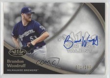 2020 Topps Tier One Talent 71/299 Brandon Woodruff #T1TA-BW Auto pe8